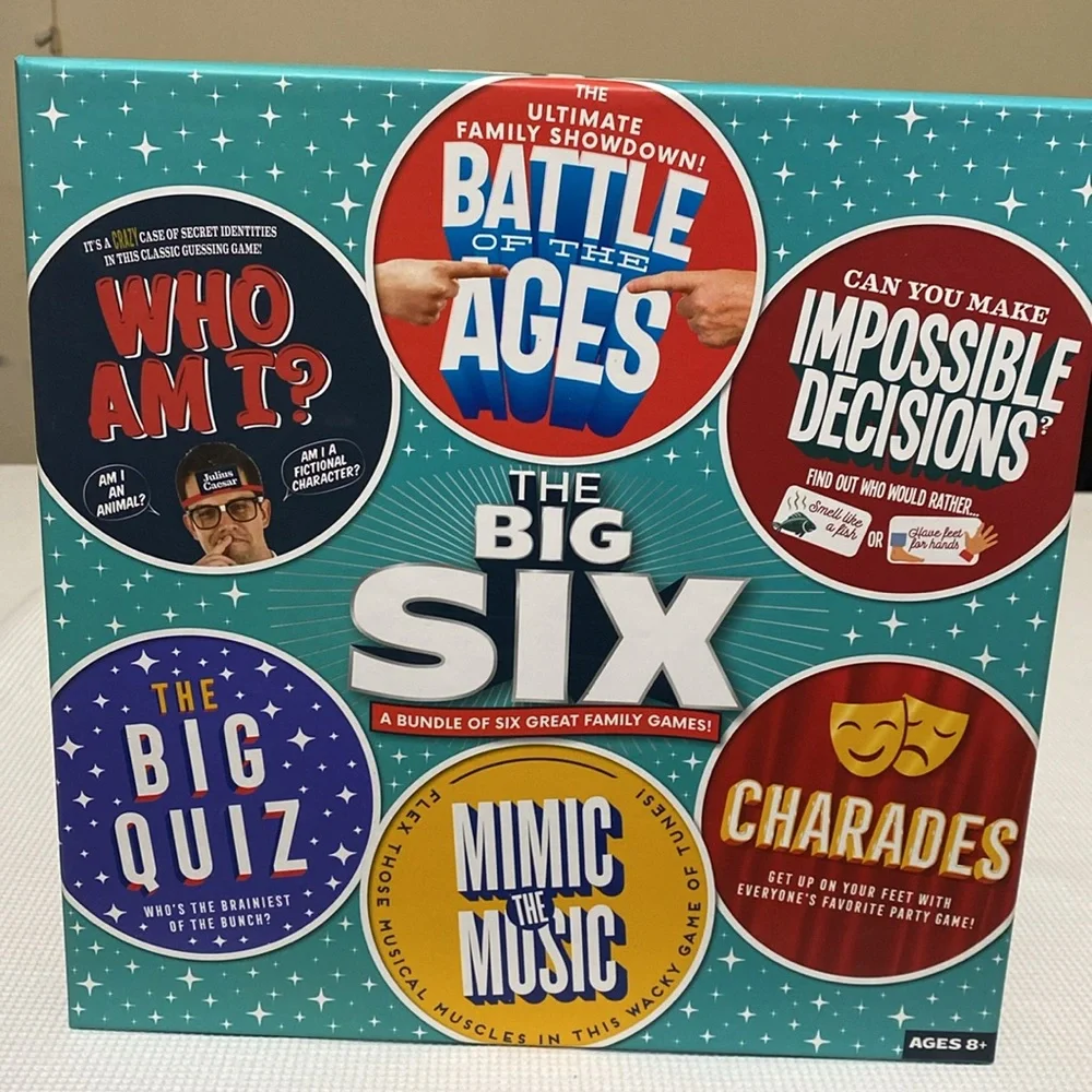 The Big SIX Bundle of Six Great Family Board Games 6 Games in One New Sealed Box - Picture 2 of 6